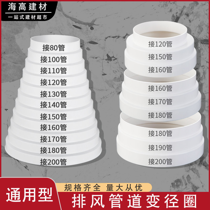 厨房抽油烟机排烟管变径圈烟道排烟机灶具配件