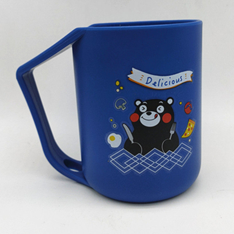 熊本熊蓝色漱口杯洗漱杯400ml黑人礼品塑料杯,家庭/个人清洁工具,洗漱杯,淘宝优惠券,粉丝福利购,淘宝优惠卷