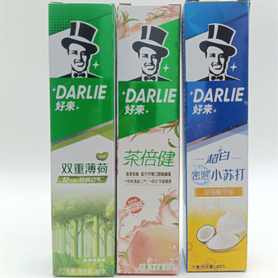 黑人好来牙膏双重薄荷清新口气