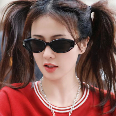 gm墨镜白鹿同款女款猫眼2024新款高级感偏光方圆脸显瘦太阳眼镜潮