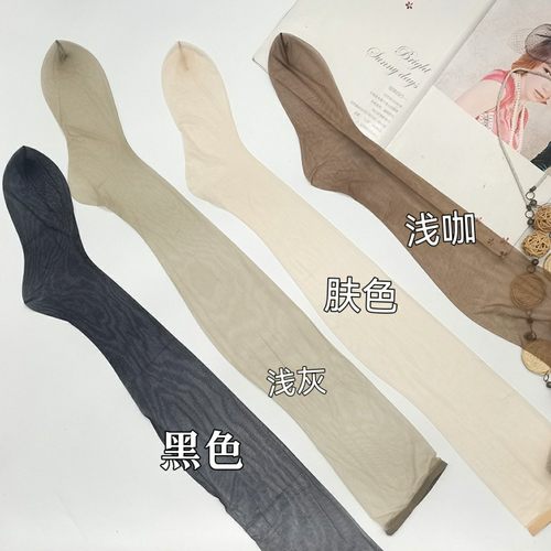 夏季包芯丝超薄过膝有跟高筒袜