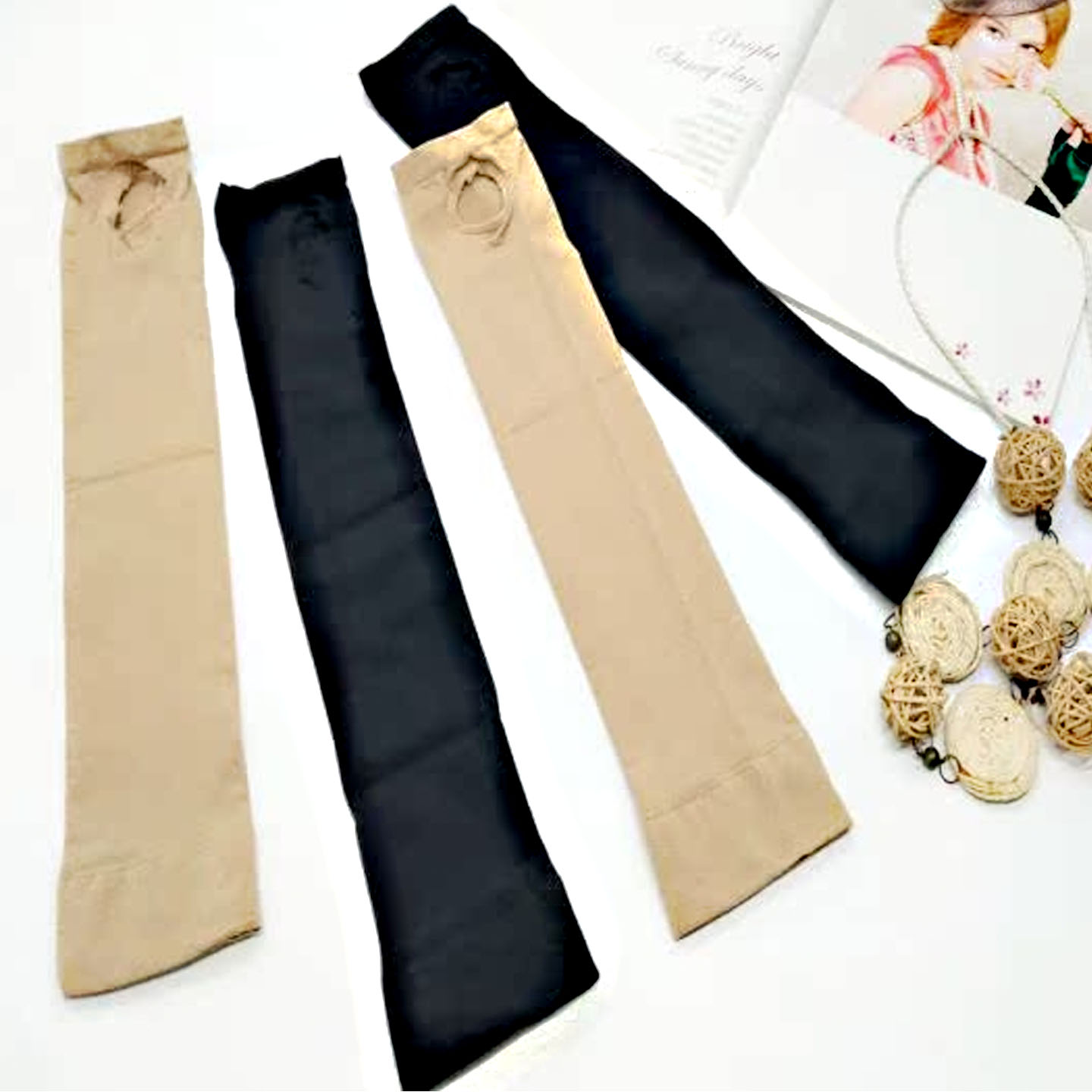 2双包邮天鹅绒丝袜踩脚小腿袜薄款中筒袜空调袜膝下袜护腿袜袖套