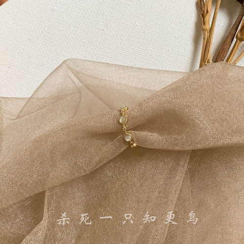 开口可调节猫眼石戒指戒指