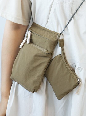 布谷森林女士新款尼龙布斜挎小包轻薄百搭款单肩包迷你手机包B638