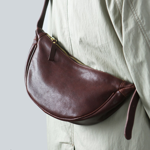 牛皮高级感单肩包布谷森林斜挎包