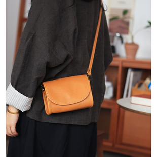 cuckoo&forest女式 头层牛皮复古文艺枕头包真皮单肩斜挎小包B465