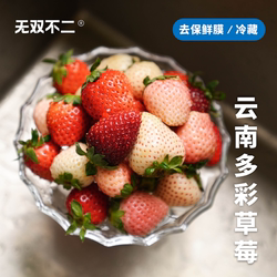 无双不二云南多彩草莓隋珠粉玉真红美玲妙香当季新鲜水果顺丰空运