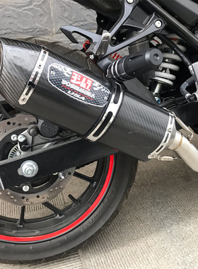 ZX6RGSX250黄龙600忍者400Z250R3 25 CBR300摩托车跑车改装排气管