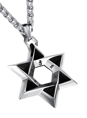 男士霸气风韩版六字真言钛钢吊坠