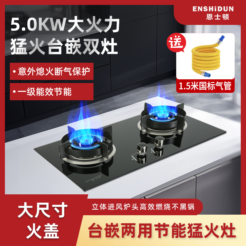猛火灶燃气5.0kw熄火保护恩士顿
