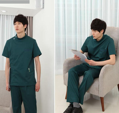 南丁格尔男女牙科口腔医生服护士服偏襟立领套装分体ICU工作服长