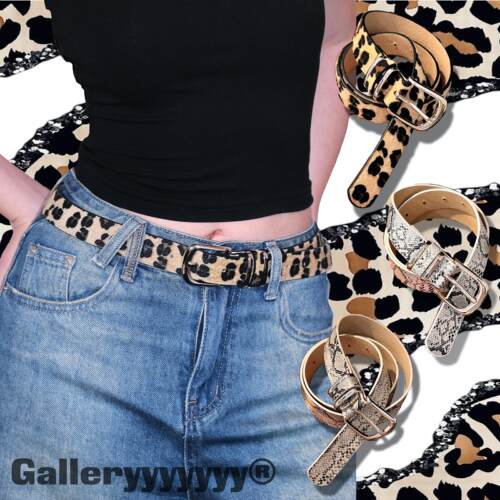 Gallery欧美豹纹马毛辣妹腰带