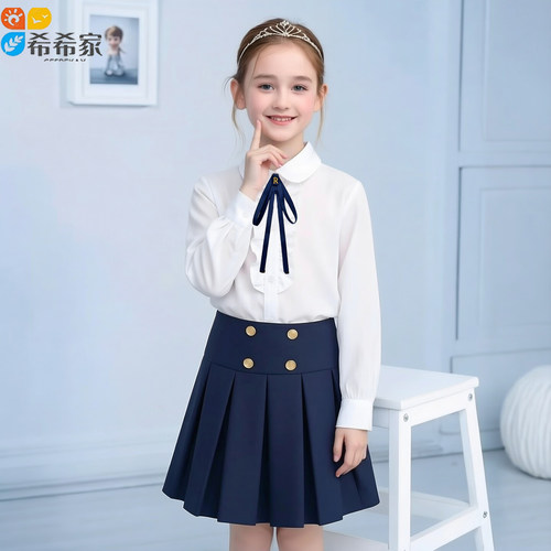 女童学院风校服套装六一演出服