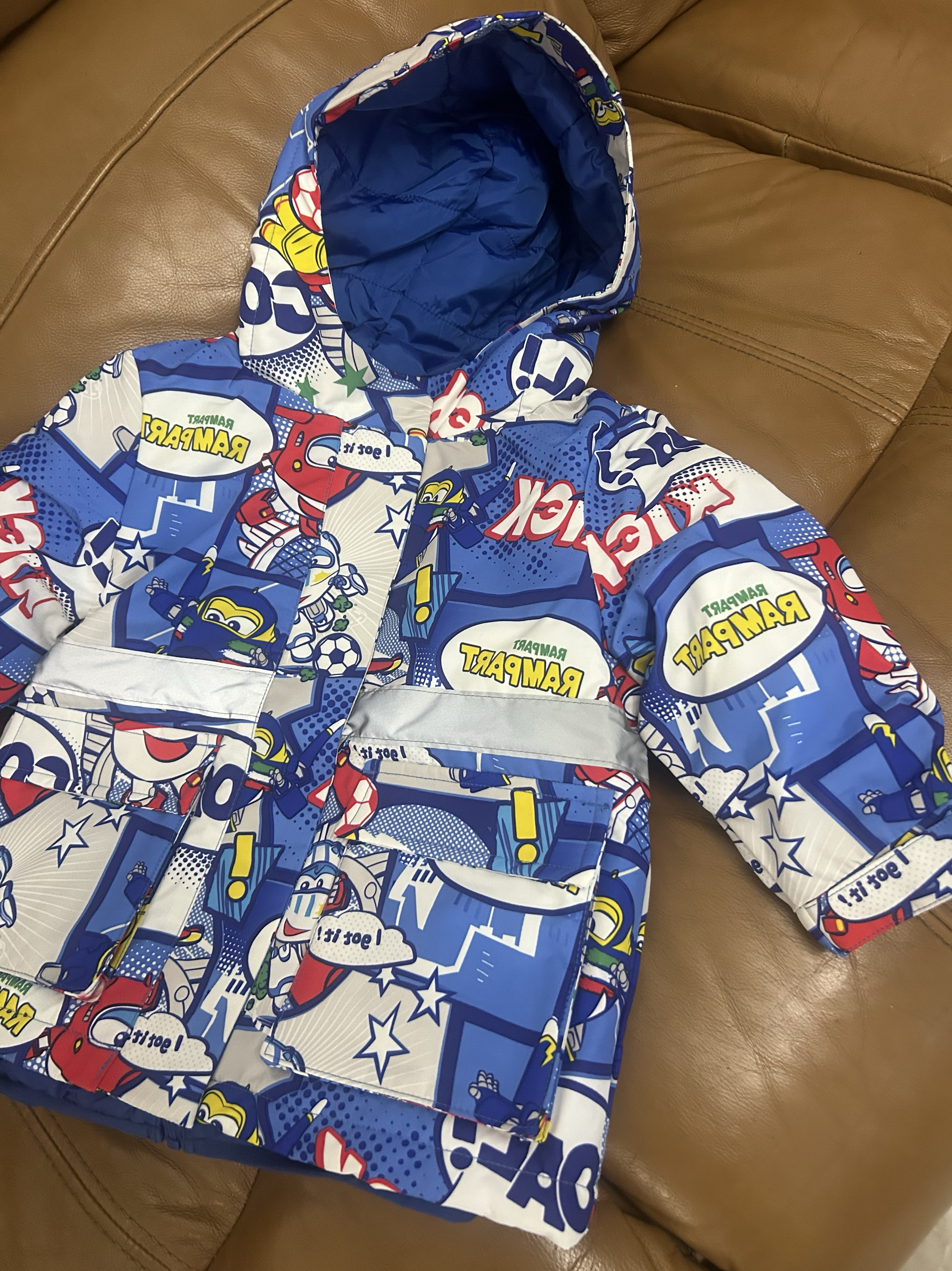 吧啦男童女童冲锋衣羽绒服两件套90码