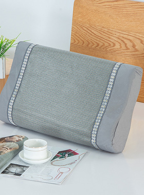 凉席成人夏季冰藤单人枕套乳胶记忆新款50x30枕套55x3560x40橡胶