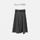 爱不完 胖多大码 女装 通勤显瘦高腰半身裙 新款 高级感气质百搭裙