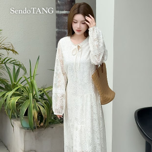 休闲气质时尚 现货 春夏新款 胖多女装 高级感百搭连衣裙 牧野