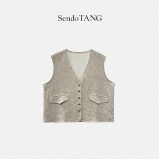 时尚 现货 新款 胖多女装 高级感百搭马甲 见芳华