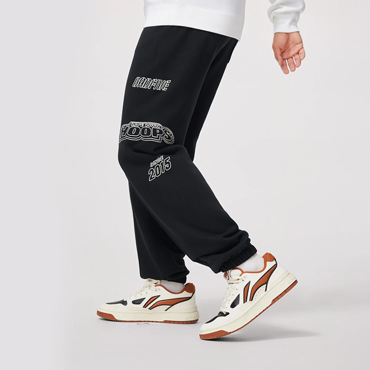 李宁卫裤2024冬季新款反伍BADFIVE男子束脚宽松运动长裤AKLU523