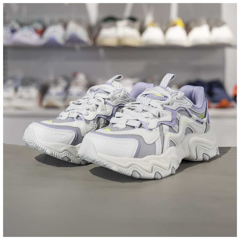 李宁猫爪 LITE 2女子休闲鞋2024冬季新款复古厚底老爹鞋AGCU176