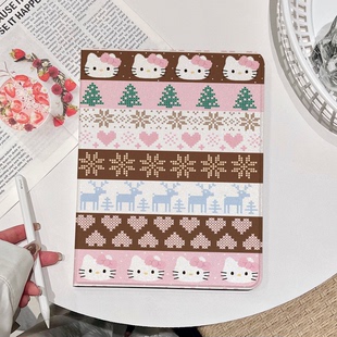 超创意书本式适用2025ipad11a16平板保护套第10代2021款9代10.2寸air45翻盖mini7凯蒂猫pro11Air11软壳9.7air