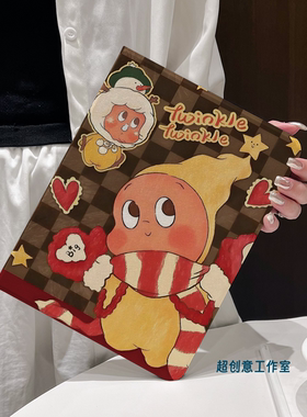 超创意书本式适用2025ipad11a16平板保护套10.9第10代2021款10.2寸air45翻盖mini67小星星pro11Air11软壳9.7