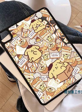 超创意适用9代无盖ipad11a16保护壳10代10.9布丁狗10.2寸亚克力air45mini76硬壳pro11/12.9磁吸笔槽2018款9.7
