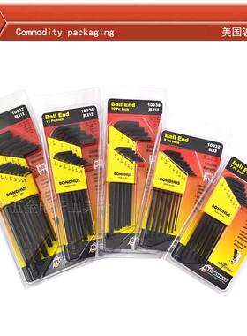 BONDHUS美国波顿牌L型英制加长球头内六角扳手10945 10932 10937