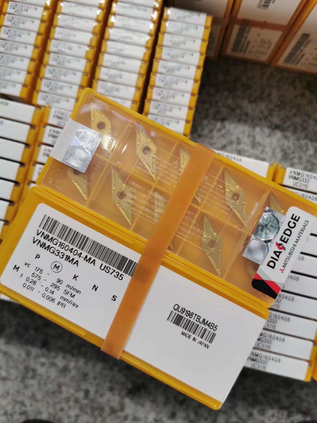 进口三菱数控刀片VNMG160408、VNMG160404-MA  US735 不锈钢专用