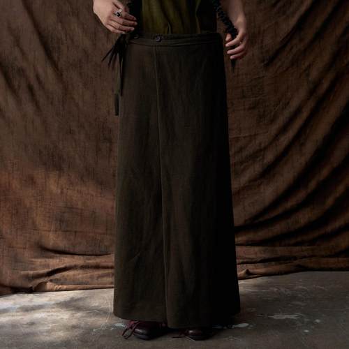 工匠感亚古布肌理半裙