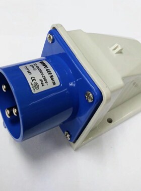 正品WEIPU威浦工业插座 工业插头TYP681（32A3芯）明装座针IP44