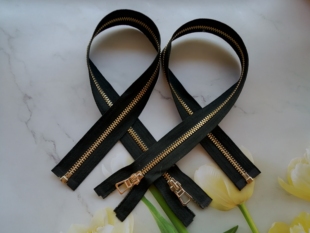 50cm5号SAB牌5号黑色合金金属齿拉链单头开尾夹克上衣外套羽绒服