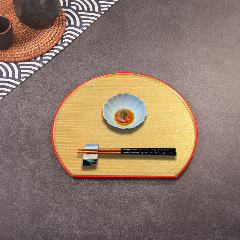 日式半月形托盘板前料理托盘omakase餐具半圆形托盘创意日料托盘,餐饮具,餐用托盘,淘宝优惠券,粉丝福利购,淘宝优惠卷