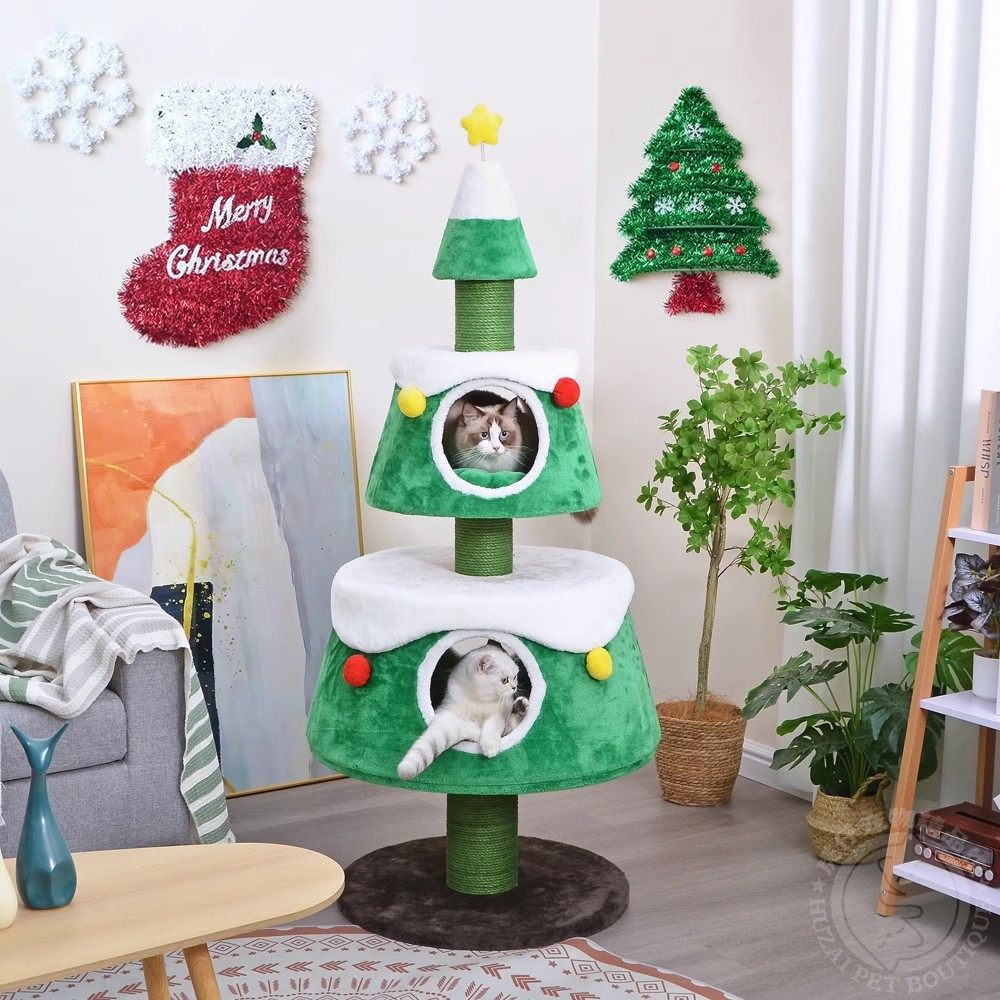 凯瑞宠物圣诞树猫爬架猫窝