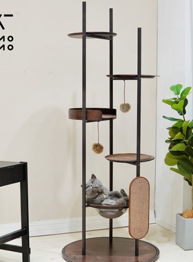 极简猫爬架设计感limolimo飞碟2.0大型猫爬架实木网红猫爬架猫树
