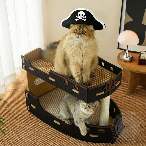 海盗船双层猫爬架猫窝