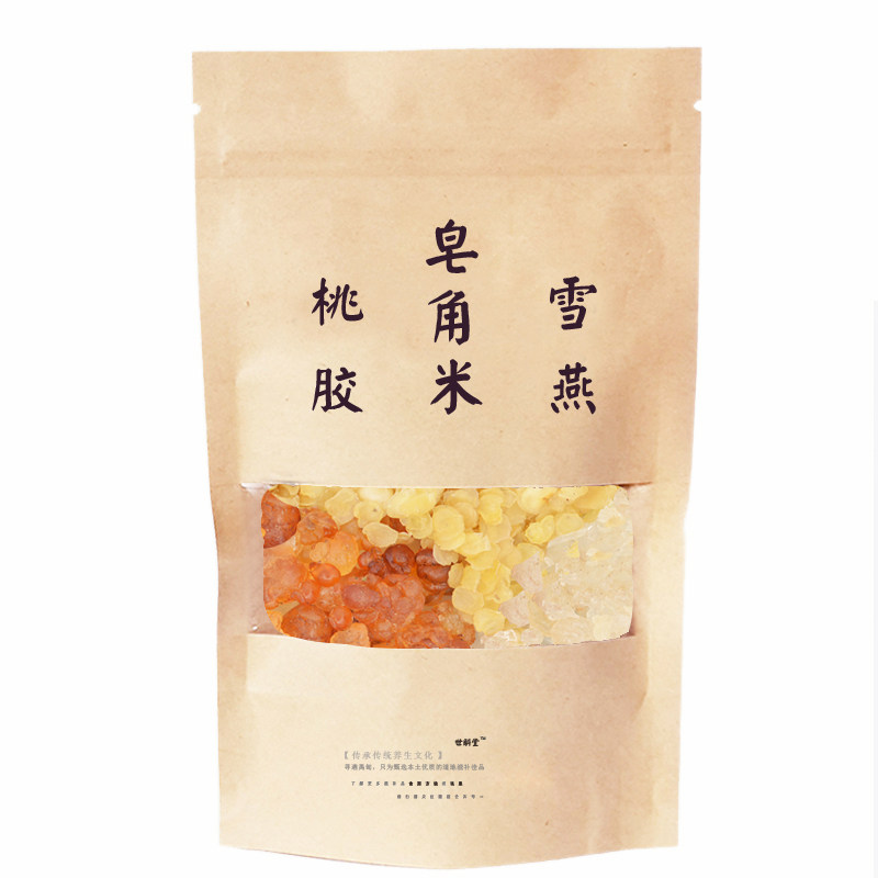 雪燕桃胶皂角米组合【20次量】食用养颜云南野生植物燕窝丝小包装