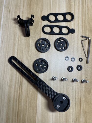 Trigo碳纤维一体把专用多功能码表架gopro下挂接口