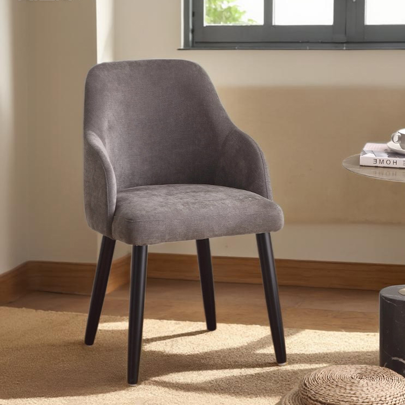 意式高端现代极简轻奢实木餐椅