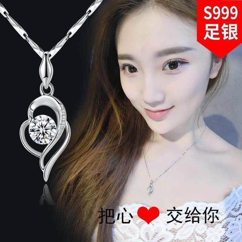 9999甜美风四叶草生日礼物吊坠图片