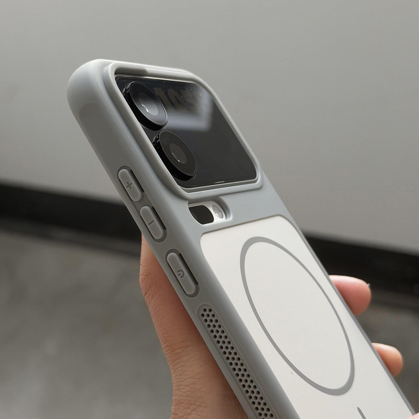 肤感撞色散热网壳细磁吸四角防摔适用小米17promax手机壳15/14pro华为mate80/70/60pro新款pura80苹果1765432