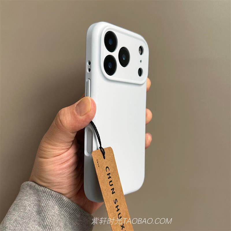 高级感小众奶蓝色适用苹果17promax手机壳16promax全包镜头iPhoneAir液态硅胶16pro肤感软糯15磨砂14防指纹13