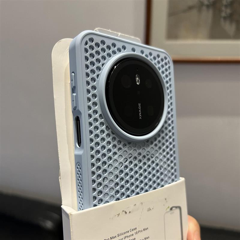 夏日散热蜂窝气孔游戏充电不会热烫手适用华为mate70/60pro+磁吸手机壳50荣耀Magic7pro硬15小米14/13红米K80