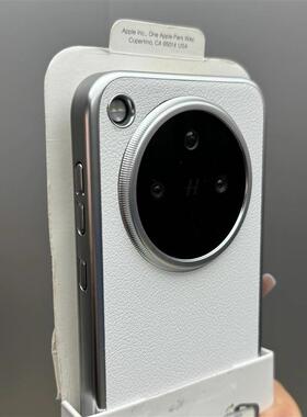 高级感荔枝纹素皮白色适用OPPOFindX8手机壳findx8pro大孔金属镜