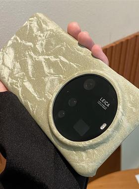 复古绿色丝绒强磁吸适用oppoFindx8ultra手机壳Findx8s超薄X8s+大孔Reno14半包14pro保护套不粘指纹纯色耐脏