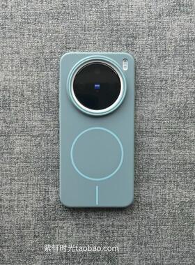 高级复古蓝色磁吸壳适用vivoX200s手机壳X200ultra无线充电iQOO12/13小众S30/S19简约X100防指纹X90细圈neo10