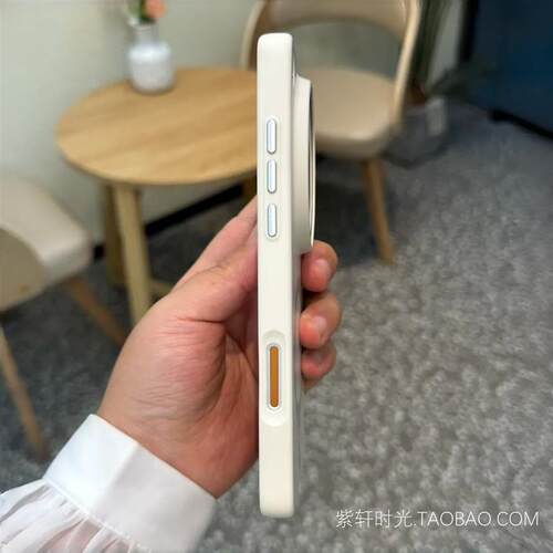 牛奶白色适用小米17Ultra手机壳17promax磁吸充电17Max红米K90大孔肤感K90promax亚克力软边防摔高级感撞色