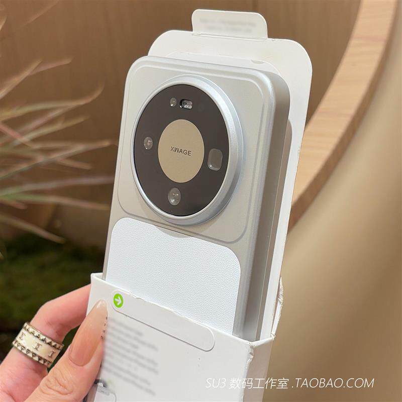 内置磁吸充电适用华为mate80promax手机壳70Air荣耀500月光白色magic8素皮纹拼接电镀银防摔硬壳超薄Magsafe