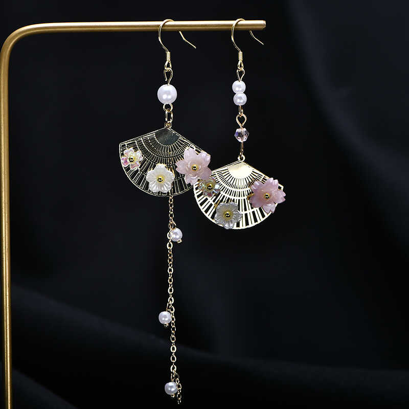 超仙气质不对称中国风流苏耳环