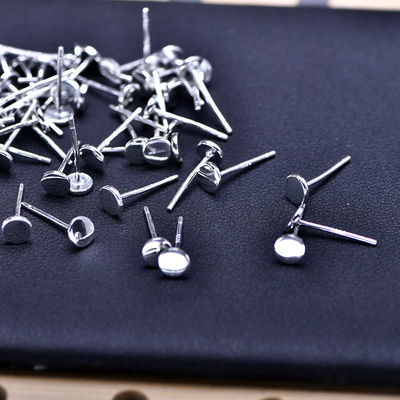 999纯银耳钉防过敏圆形泡珠图钉耳骨钉迷你养耳洞百搭简约隐形潮,饰品/流行首饰/时尚饰品新,耳钉,淘宝优惠券,粉丝福利购,淘宝优惠卷